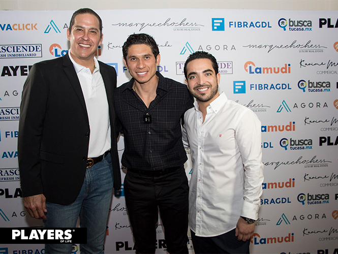 Jorge Morquecho, Eden Martínez y Óscar Bravo en Trasciende Refresh Inmobiliario