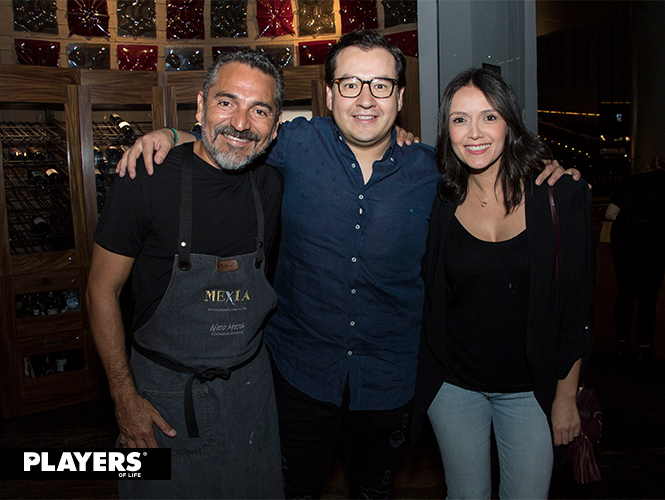 Chef Nico Mejía, Felipe Ríos y Paulina González Mexía
