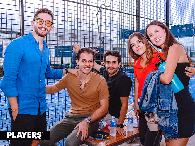 Diego Cortés, Michel Fadl, Daniel Pérez, Raquel Nicola y Nicole Cueva