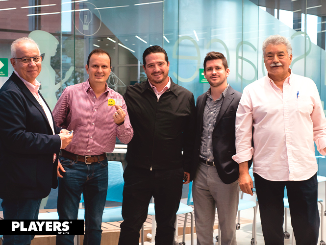 José Luis de Alba, Carlos Ramírez, Ricardo Cervantes, Eduardo Aceves y Rubén Estrada